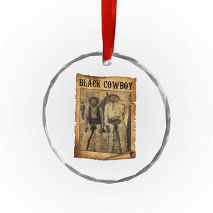 Black Cowboys Crystal Glass Ornament Vintage African American Western Black History TS10 Print Your Wear