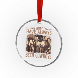 Black Cowboys Crystal Glass Ornament Western Rodeo Melanin Black History Texas Men TS10 Print Your Wear