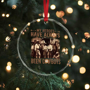 Black Cowboys Crystal Glass Ornament Western Rodeo Melanin Black History Texas Men TS10 Print Your Wear