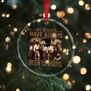 Black Cowboys Crystal Glass Ornament Western Rodeo Melanin Black History Texas Men TS10 Print Your Wear