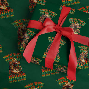Black Cowgirl Wrapping Paper Roll When Them Fans At Boots On The Ground TS14 Green Print Your Wear