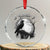 Black Crow F-Caw-F Crystal Glass Ornament Funny Raven Moon Gothic Adult Humor TS10 Transparent Glass 3'' Circle Print Your Wear