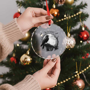 Black Crow F-Caw-F Crystal Glass Ornament Funny Raven Moon Gothic Adult Humor TS10 Print Your Wear