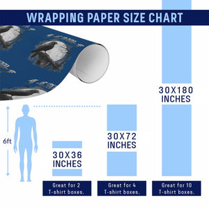 Black Crow F-Caw-F Wrapping Paper Roll Funny Raven Moon Gothic Adult Humor TS10 Print Your Wear