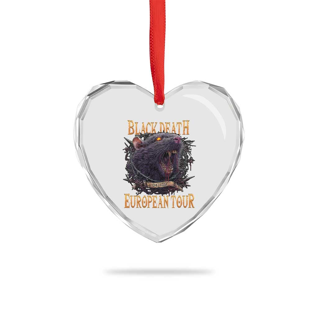 Black Death European Tour Heart Crystal Glass Ornament Plague Rat Medieval History Alternative Art TS10 Print Your Wear