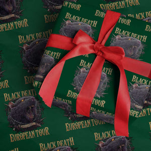 Black Death European Tour Wrapping Paper Roll Plague Rat Medieval History Alternative Art TS10 Green Print Your Wear