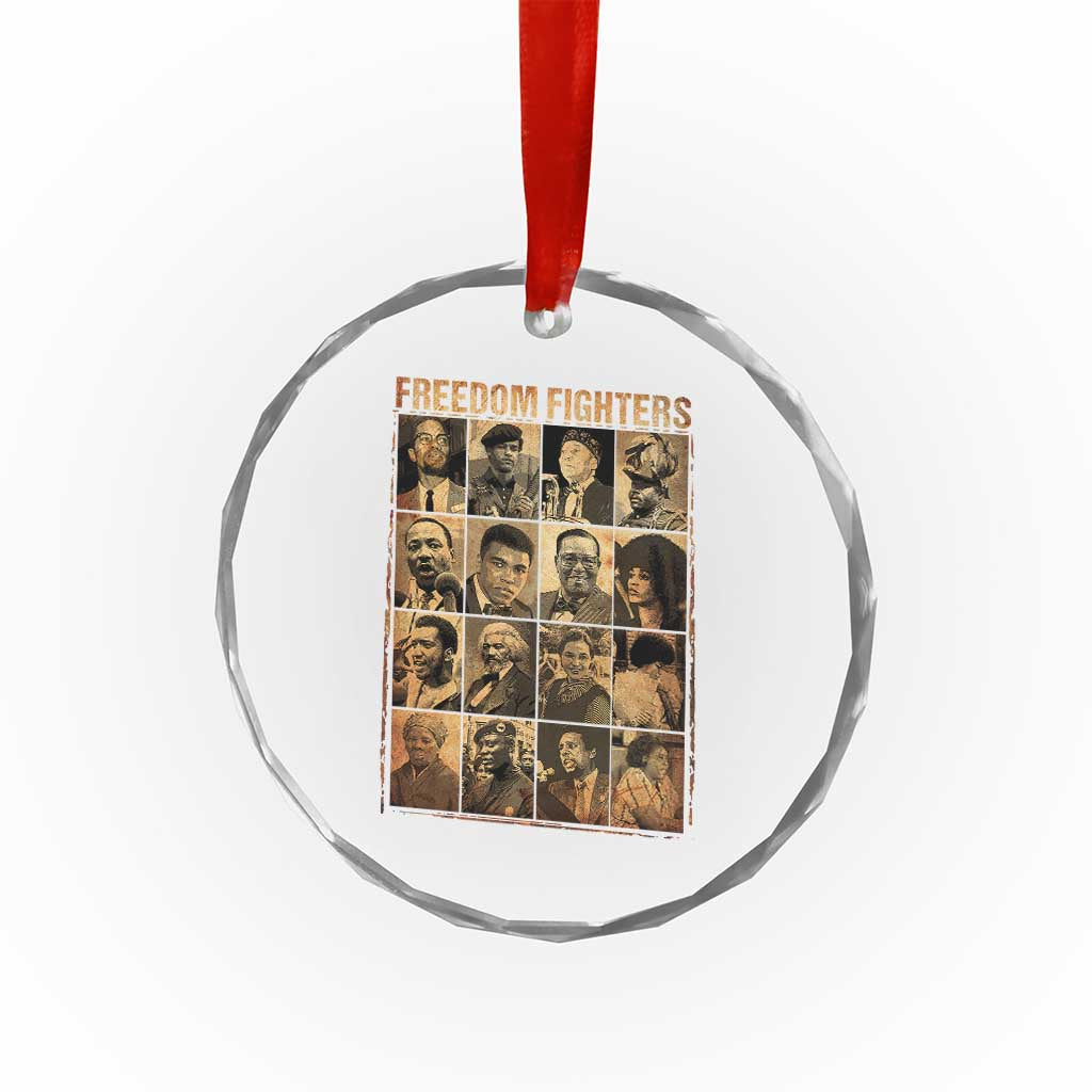 Black Freedom Fighters Crystal Glass Ornament Huey P. Newton Bobby Seale Black History Month Juneteenth TS10 Print Your Wear