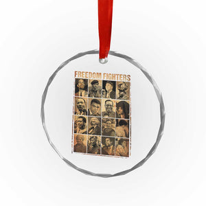 Black Freedom Fighters Crystal Glass Ornament Huey P. Newton Bobby Seale Black History Month Juneteenth TS10 Print Your Wear