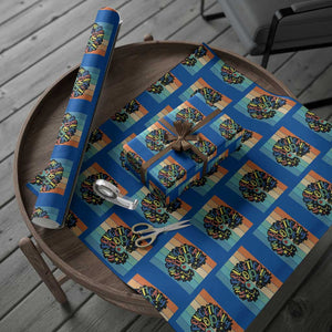 Black Girl Magic Pride Wrapping Paper Roll Unapologetically Dope Retro Sunset TS12 Blue Print Your Wear