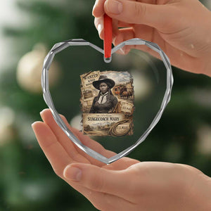 Black History Black Cowgirl Heart Crystal Glass Ornament Western Rodeo African American Melanin Texas Women TS10 Print Your Wear