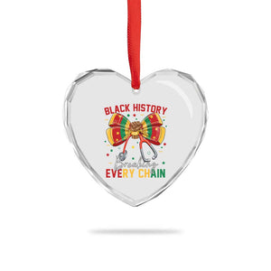Black History Breaking Every Chain Heart Crystal Glass Ornament Gift For Black Nurse TS12 Print Your Wear