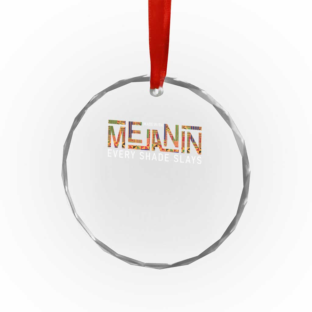 Black History Crystal Glass Ornament Melanin Kente Juneteenth Black History TS10 Print Your Wear