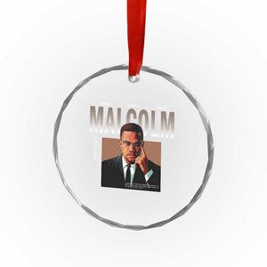 Black History Hero Malcolm X Crystal Glass Ornament Stumbling Is Not Falling TS12 Print Your Wear