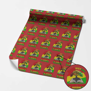 Black History Honoring The Past Inspiring The Future Wrapping Paper Roll African American Pride TS12 Red Print Your Wear