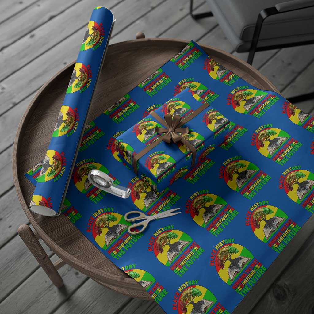 Black History Honoring The Past Inspiring The Future Wrapping Paper Roll African American Pride TS12 Blue Print Your Wear