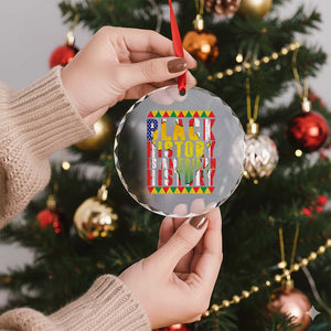 Black History is American History Crystal Glass Ornament Patriotic African Pride TS02 Print Your Wear