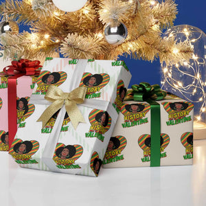 Black History Is My Valentine Wrapping Paper Roll Gift For Black Women TS12 Print Your Wear