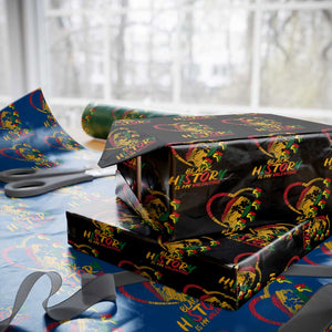 Black History Is My Valentine Wrapping Paper Roll Gift For Melanin Queen TS12 Black Print Your Wear