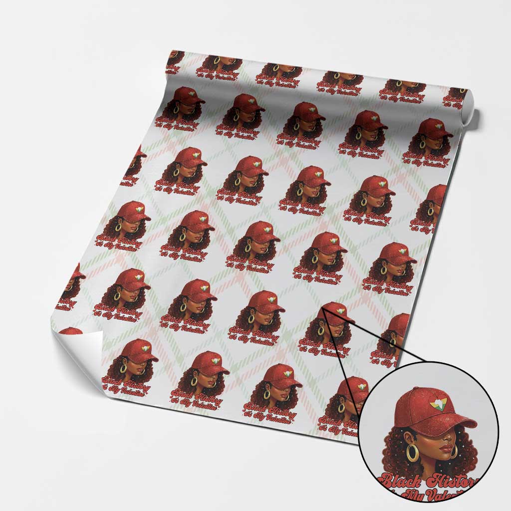 Black History Is My Valentine Wrapping Paper Roll Melanin Pride Valentines Day Gift TS12 Christmas Plaid Print Your Wear