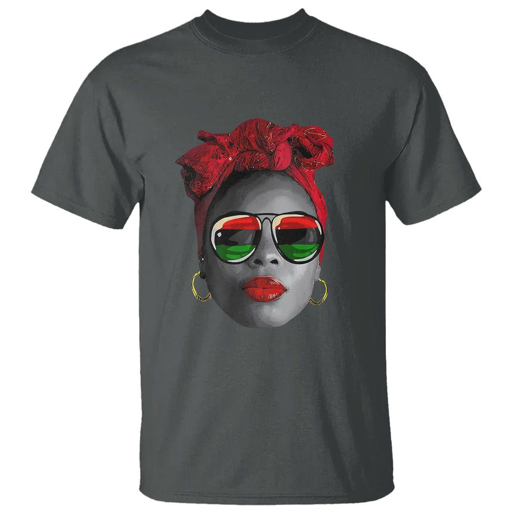 Black History Juneteenth T Shirt For Women Dope Proud Queen TS01 Dark Heather Printyourwear