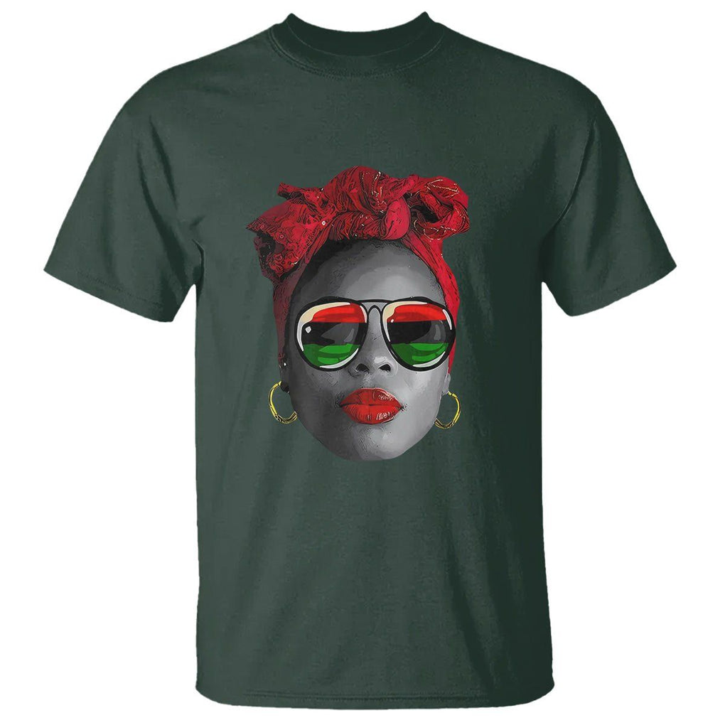 Black History Juneteenth T Shirt For Women Dope Proud Queen TS01 Dark Forest Green Printyourwear