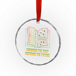 Black History Leaders Book Crystal Glass Ornament African American History For Teachers TS12 Print Your Wear