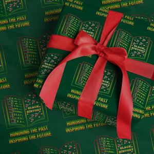 Black History Leaders Book Wrapping Paper Roll African American History For Teachers TS12 Green Print Your Wear