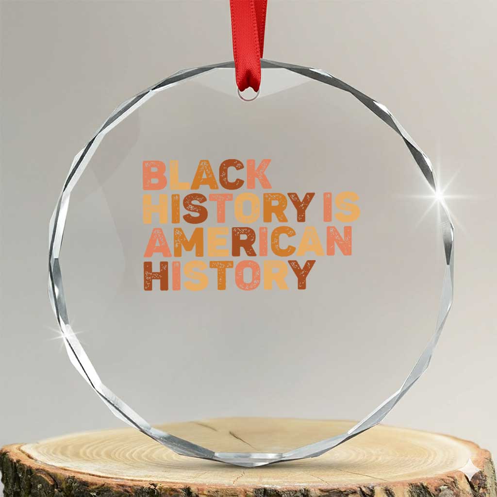 Black History Melanin African American Pride Crystal Glass Ornament TS14 Transparent Glass 3'' Circle Print Your Wear