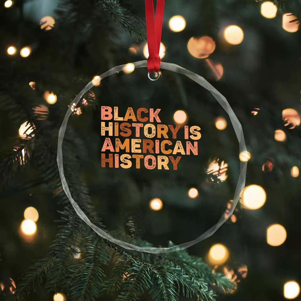 Black History Melanin African American Pride Crystal Glass Ornament TS14 Print Your Wear