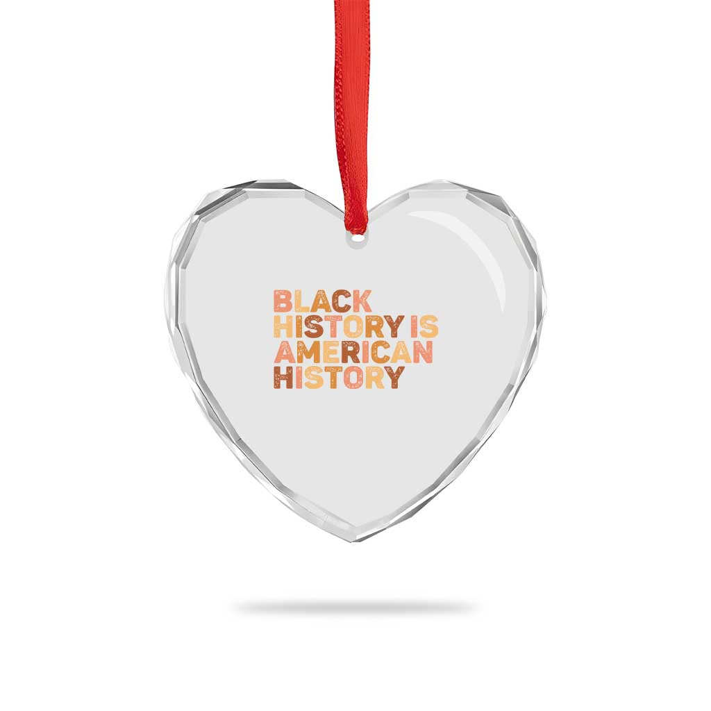 Black History Melanin African American Pride Heart Crystal Glass Ornament TS14 Print Your Wear