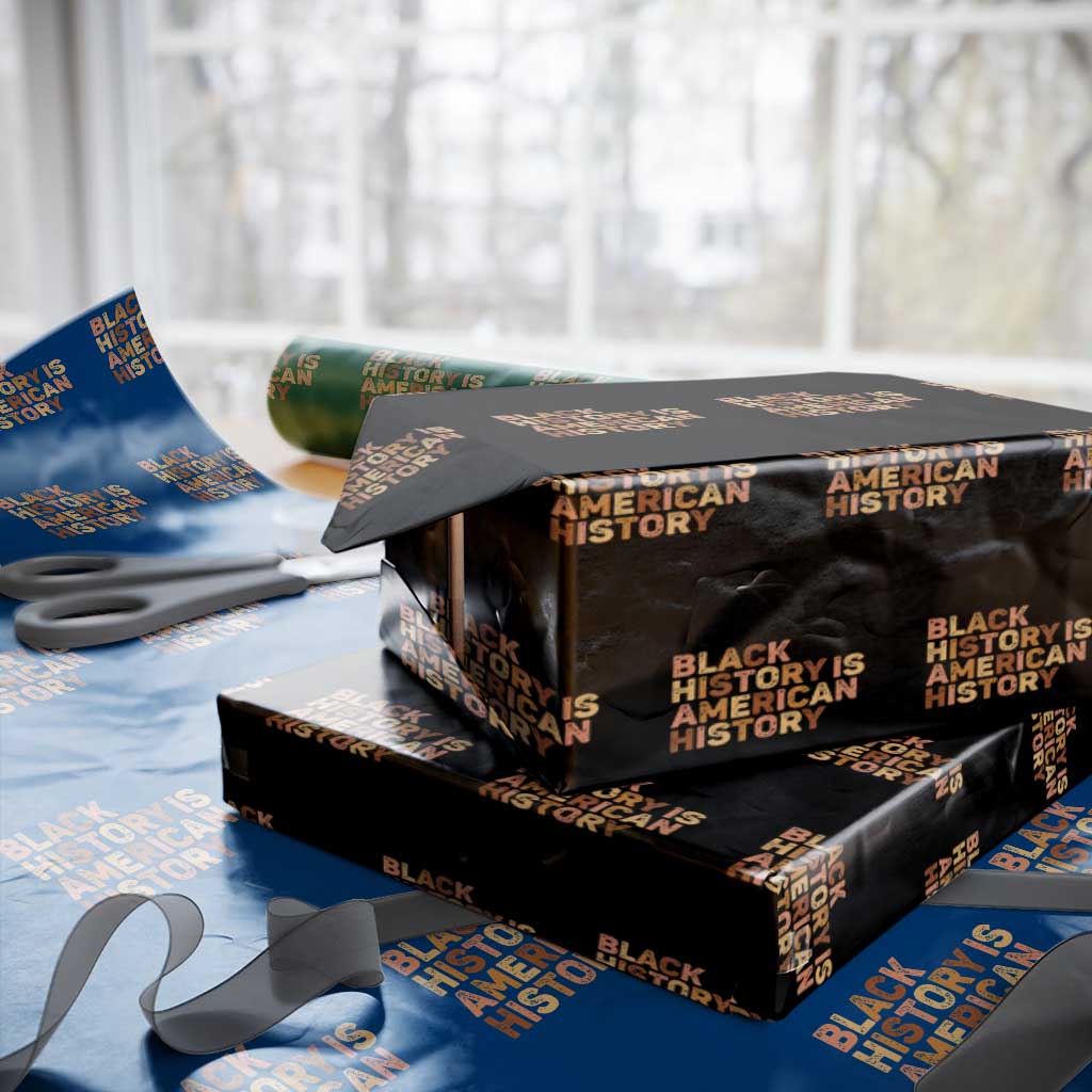 Black History Melanin African American Pride Wrapping Paper Roll TS14 Black Print Your Wear