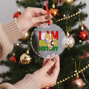 Black History Month African American Crystal Glass Ornament I Am Black History TS14 Print Your Wear