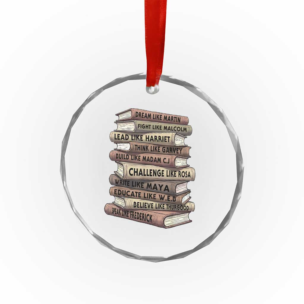 Black History Month African American Leaders Teacher Book Lover Crystal Glass Ornament TS11 Print Your Wear