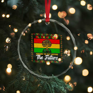 Black History Month Crystal Glass Ornament Honoring The Past Inspiring The Future TS12 Print Your Wear