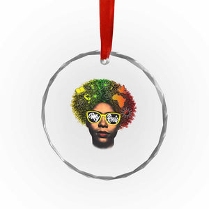 Black History Month Crystal Glass Ornament My Roots African American Pride Gift TS12 Print Your Wear