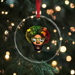 Black History Month Crystal Glass Ornament My Roots African American Pride Gift TS12 Print Your Wear