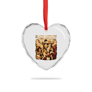 Black History Month Heart Crystal Glass Ornament African American Pride TS14 Print Your Wear