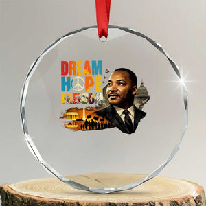 Black History Month Martin Luther King Day Crystal Glass Ornament Martin Luther King Sweatshirt, Black History Sweatshirt, I Have A Dream Sweatshirt, MLK Sweatshirt, Human Rights Sweatshirt, BLM Sweatshirt TS10 Transparent Glass 3'' Circle Print Your Wear