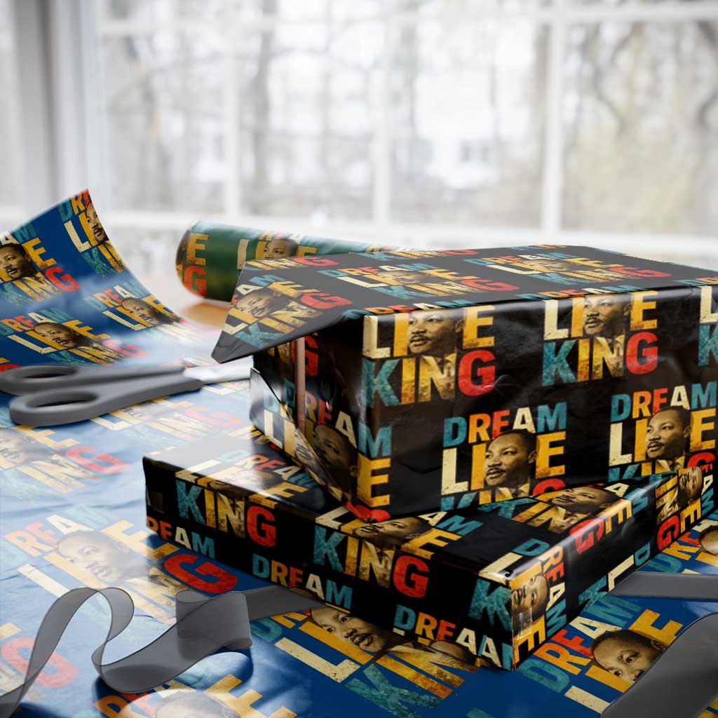 Black History Month Martin Luther King Day Wrapping Paper Roll I Have Dream TS10 Black Print Your Wear