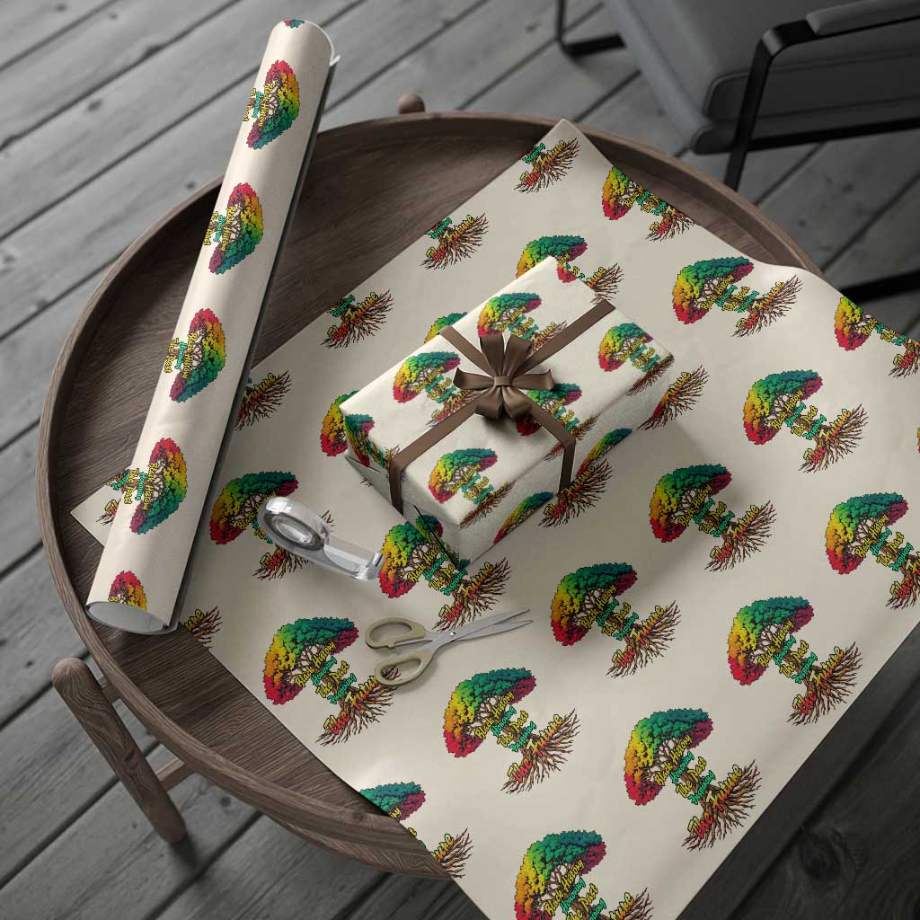 Black History Month Quote Wrapping Paper Roll Inspiring The Future Honoring The Past TS12 Beige Print Your Wear