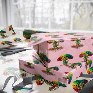 Black History Month Quote Wrapping Paper Roll Inspiring The Future Honoring The Past TS12 Light Pink Print Your Wear
