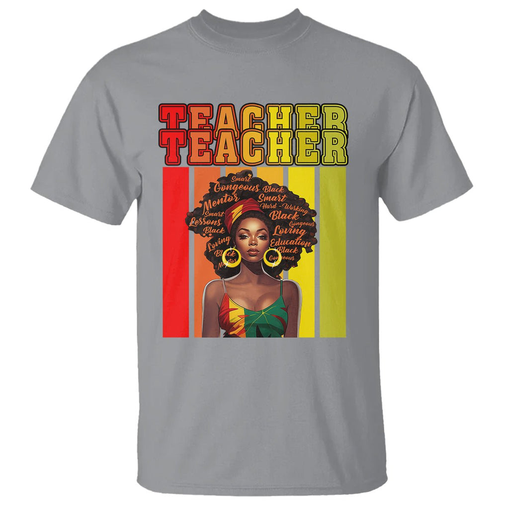 Black History Month T Shirt Teacher Women African Americans School Educate TS09 Sport Gray Printyourwear