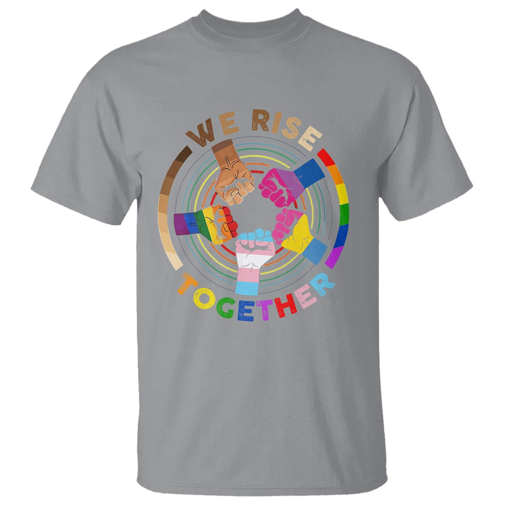Black History Month T Shirt We Rise Together Equality Awesome Melanin LGBT TS09 Sport Gray Printyourwear
