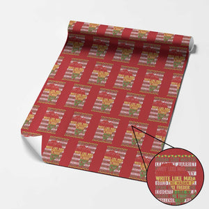 Black History Month Wrapping Paper Roll Dream Like Martin Lead Like Harriet TS14 Red Print Your Wear