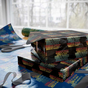 Black History Month Wrapping Paper Roll Retro Inspirational Leaders TS10 Black Print Your Wear
