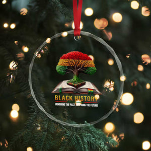 Black History Teacher Crystal Glass Ornament Honoring The Past Inspiring The Future Tree of Life TS02 Print Your Wear