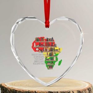 Black History Teacher Heart Crystal Glass Ornament Black History Honoring The Past Inspiring The Future TS14 Transparent Glass 3'' Heart Print Your Wear