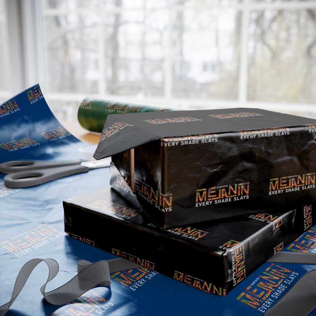 Black History Wrapping Paper Roll Melanin Kente Juneteenth Black History - Print Your Wear