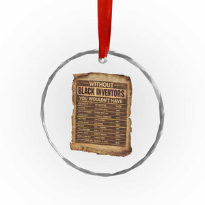 Black Inventors Crystal Glass Ornament Afro African Melanin Black History Month Juneteenth TS10 Print Your Wear