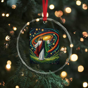Black Jesus Juneteenth Crystal Glass Ornament African American Christian Pride TS12 Print Your Wear